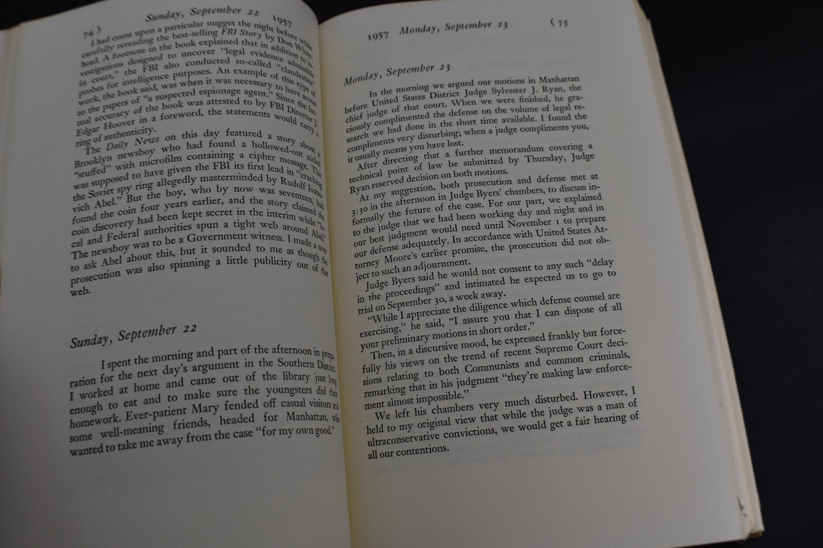 *FIRST* Strangers on a Bridge: The Case of Colonel Abel by James B. Donovan HCDJ