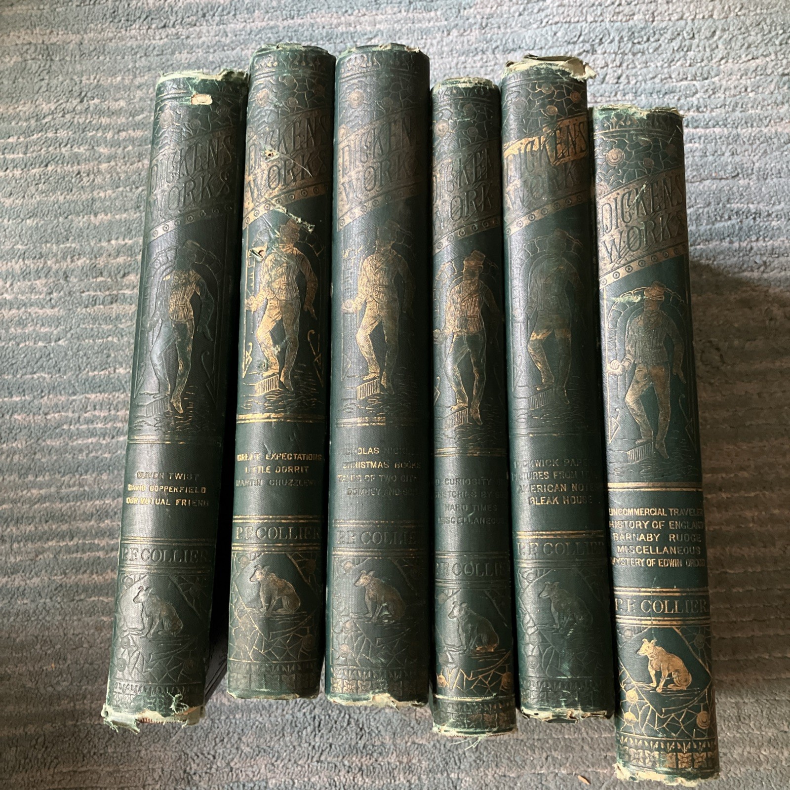 The Works Of Charles Dickens – PF Collier Publisher Vol 1 to 6