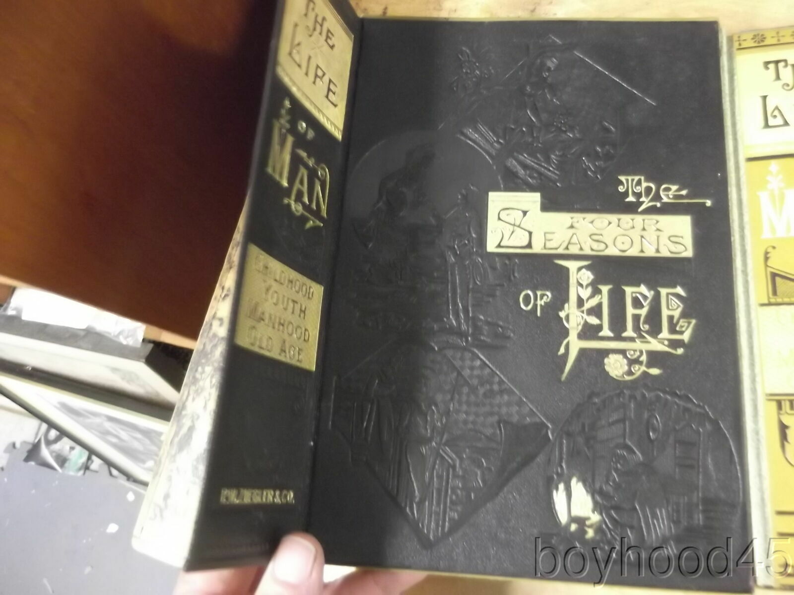 The Four Seasons of Life-SALESMAN’S SAMPLE-SPECTACULAR–1884