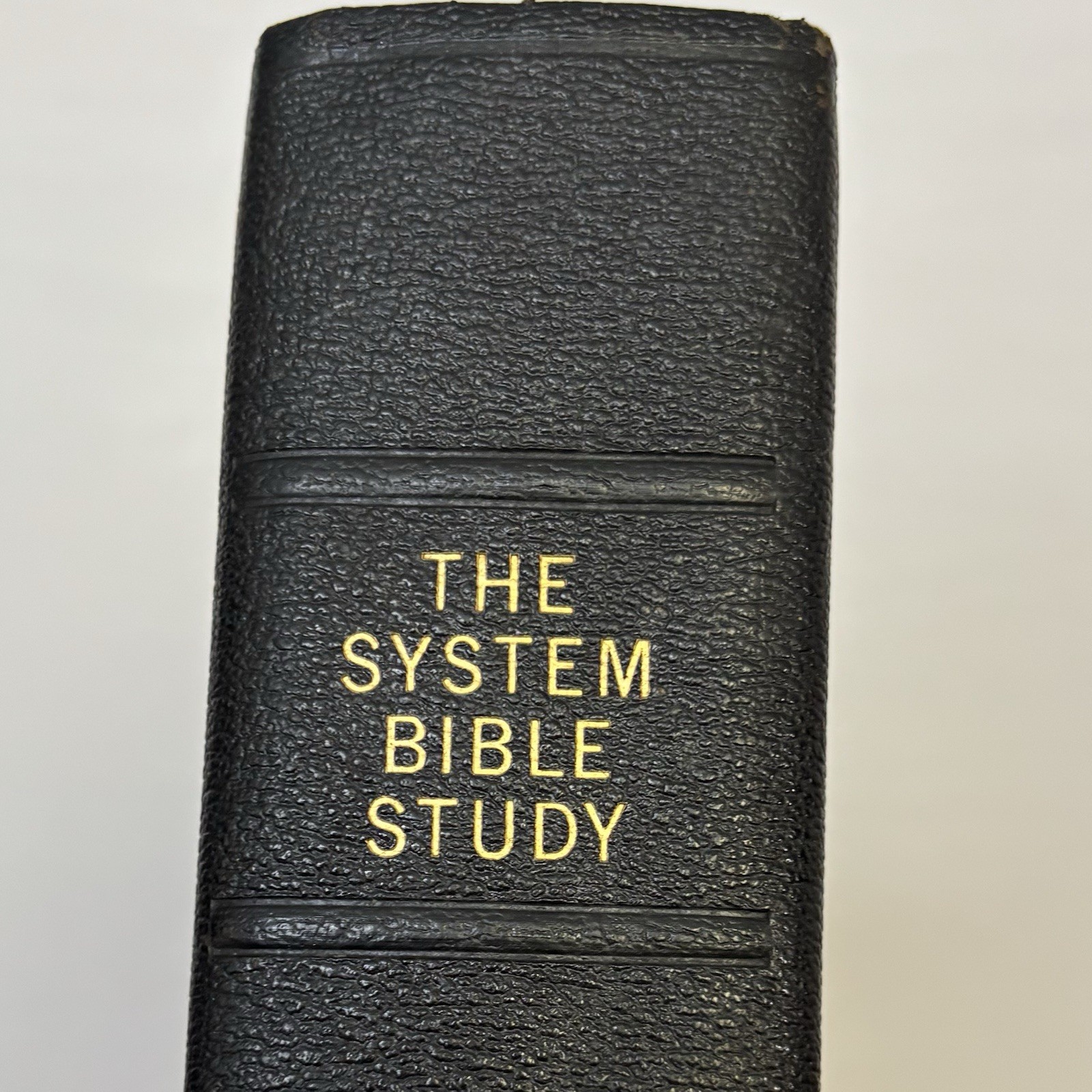 The System Bible Study Enlarged Edition Genuine Morocco Leather 1964 KJ & Instr.