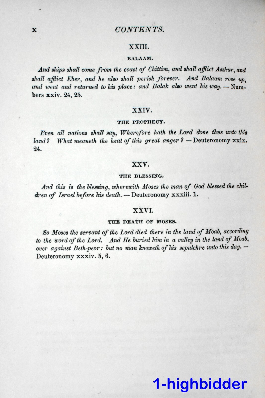 1869 Moses: A Course of Lectures from St James Church New London CT 1st Ed HC