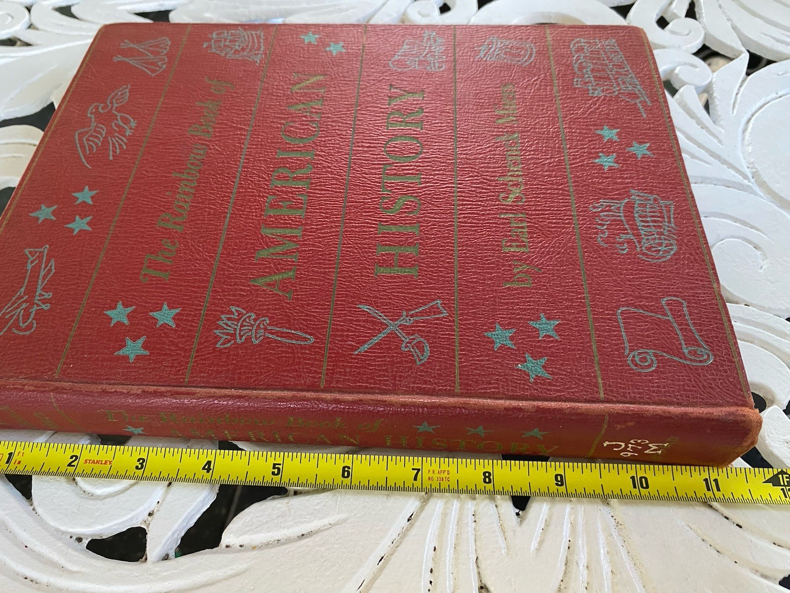Vintage Book: Rainbow Book of American History Earl Miers Daugherty Second print