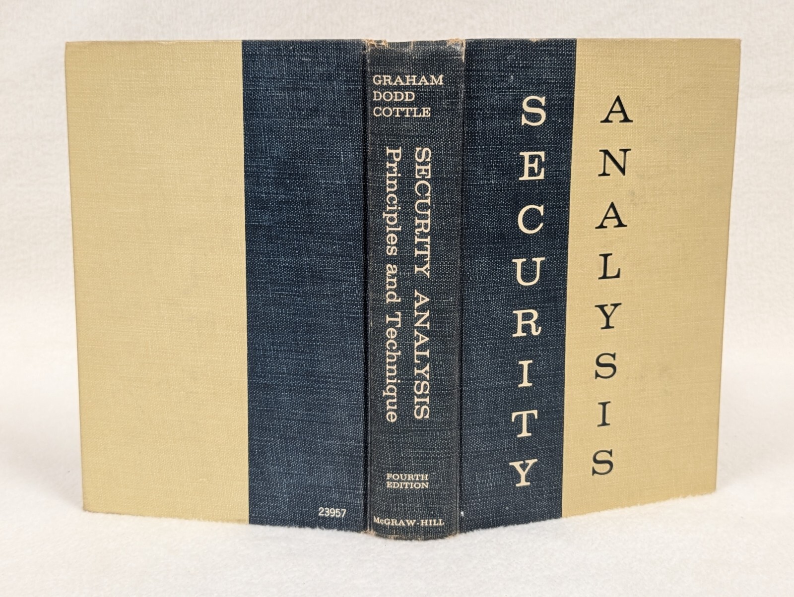 Security Analysis Principles and Technique by Benjamin Graham 1962 Fourth