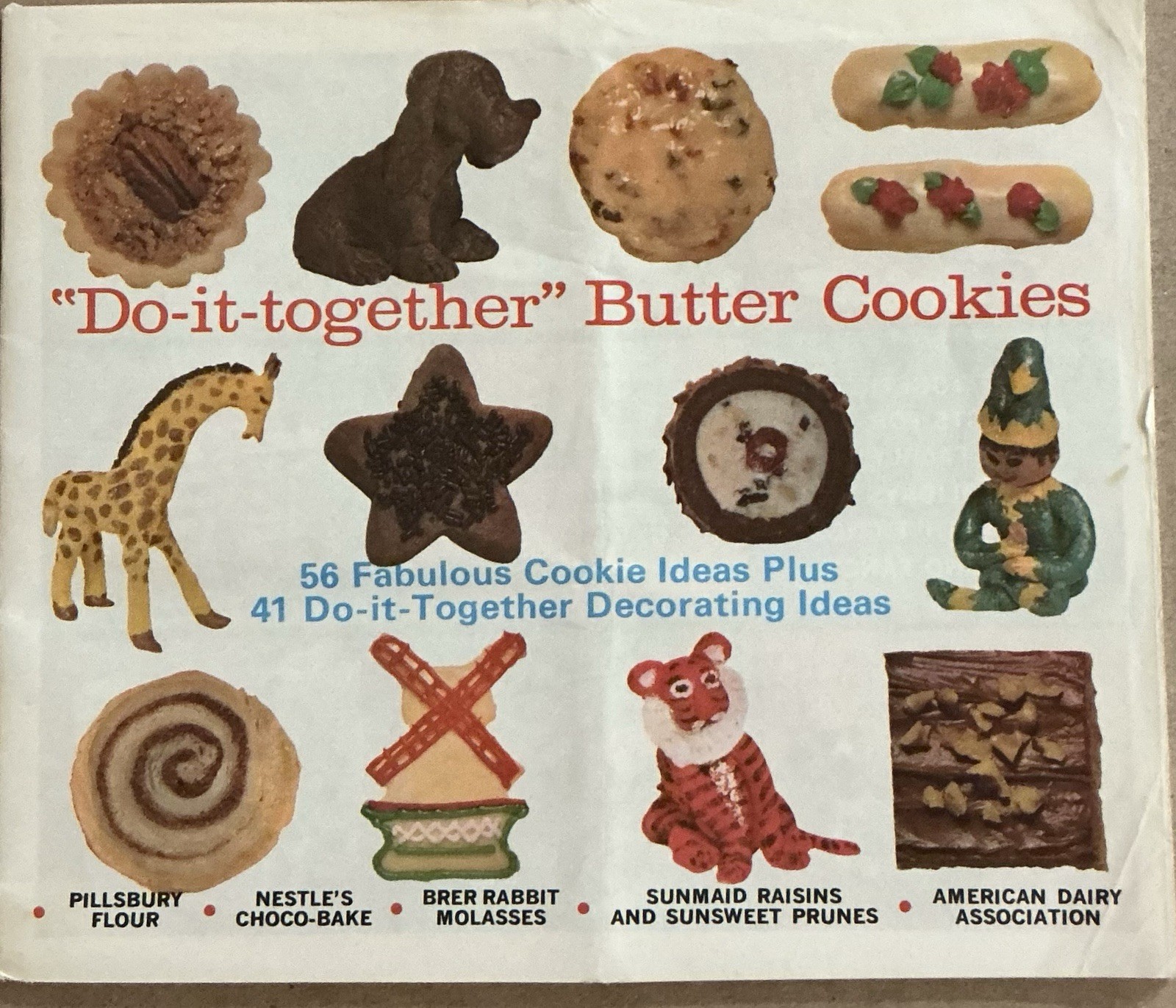 Vintage 1960s Pillsbury „Do-It-Together“ Butter Cookies 56 Recipes & Decor Ideas