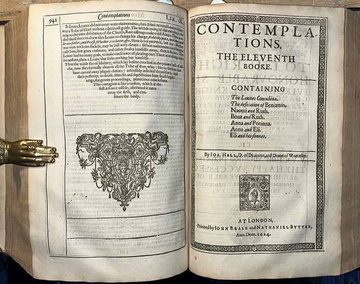 1625 Folio ‚The Works Of Joseph Hall‘ Fine Binding. Christian Bible Theology.