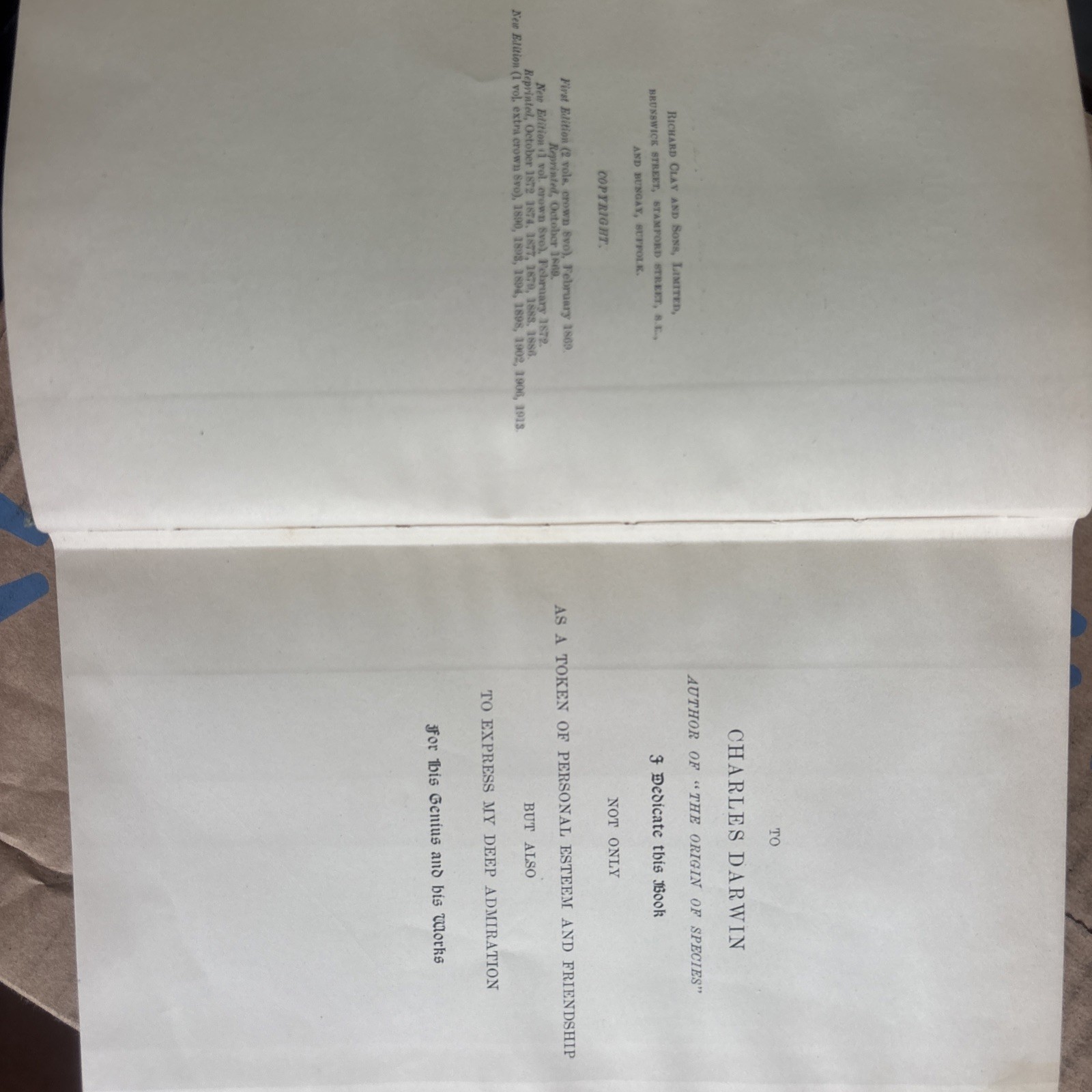 The Malay Archipelago 1913 Tenth Edition