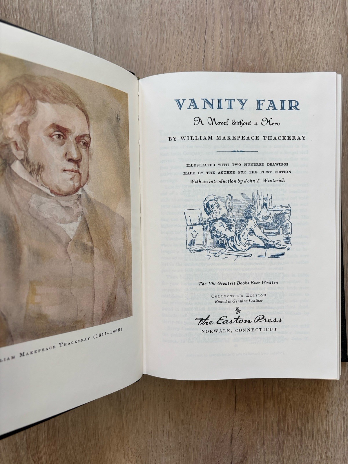 Vanity Fair by William M. Thackeray – Easton Press – Leather Hardcover – 1979