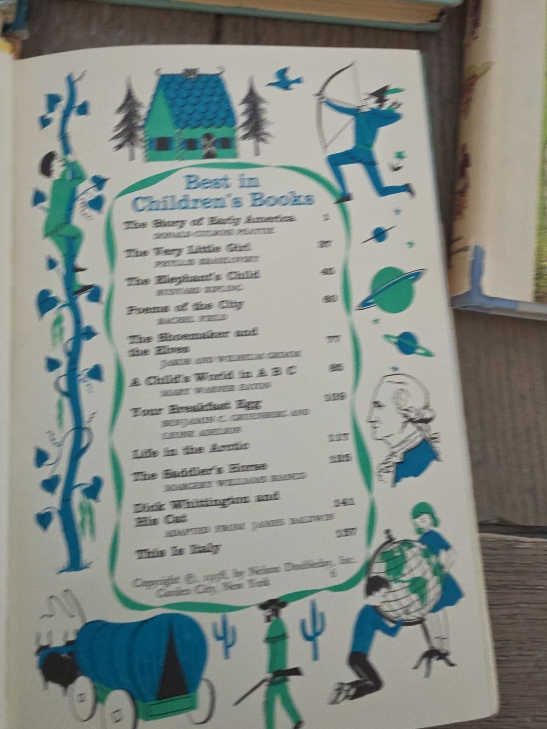 Best in Children’s Books Lot of 9 1958-1959 HC DJ Nelson Doubleday Inc.