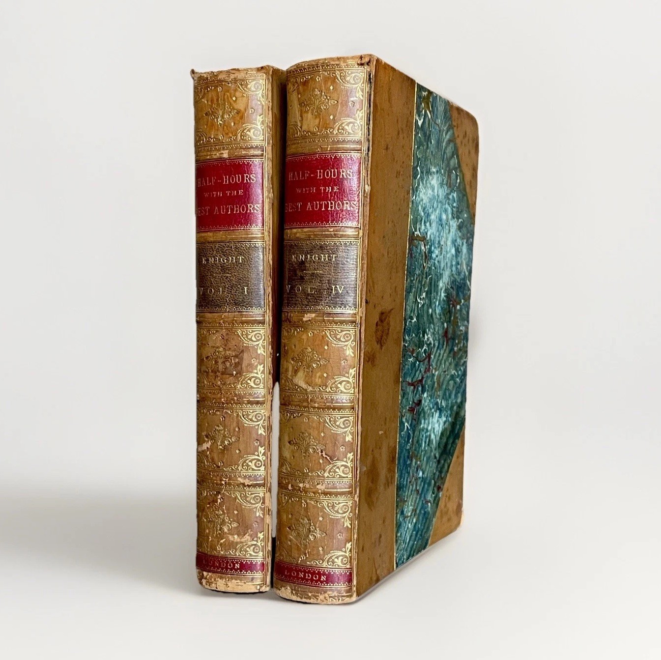 1880s Frederick Warne Chandos Half-Hours Deluxe rare -? LONDON Gilt Binding