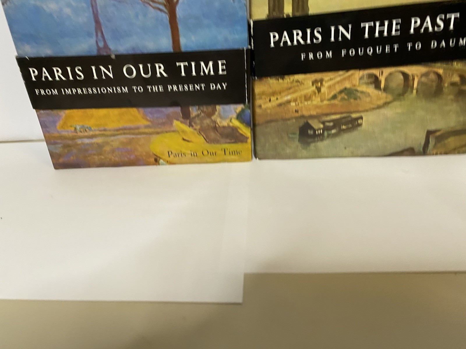 Paris In the Past, Paris in Our Time Two (2) Skira Art Books – box hardcovers