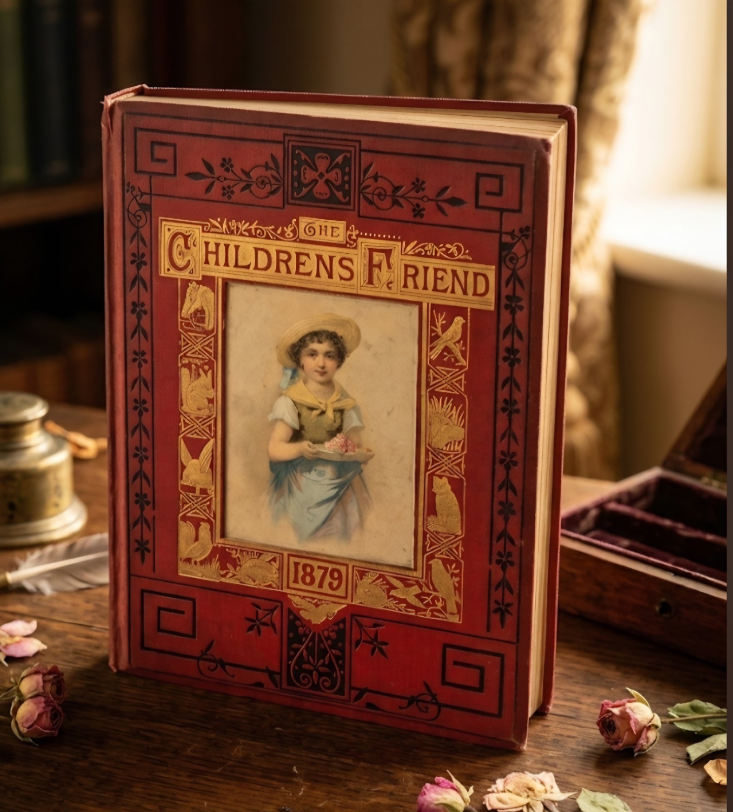 Rare 1879 The Children’s Friend Hardcover S.W. Partridge London Victorian Era