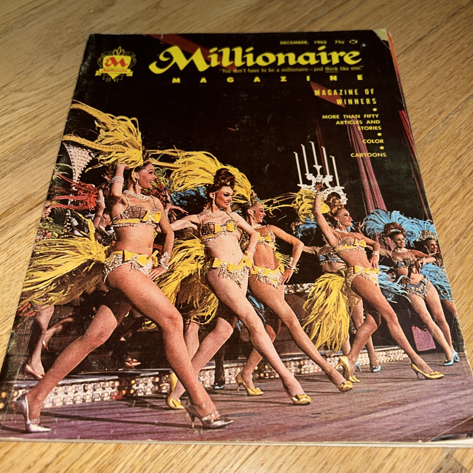 1965 THE MILLIONAIRE Magazine MEN FOCUSED – Los Angeles Dodgers / David Niven