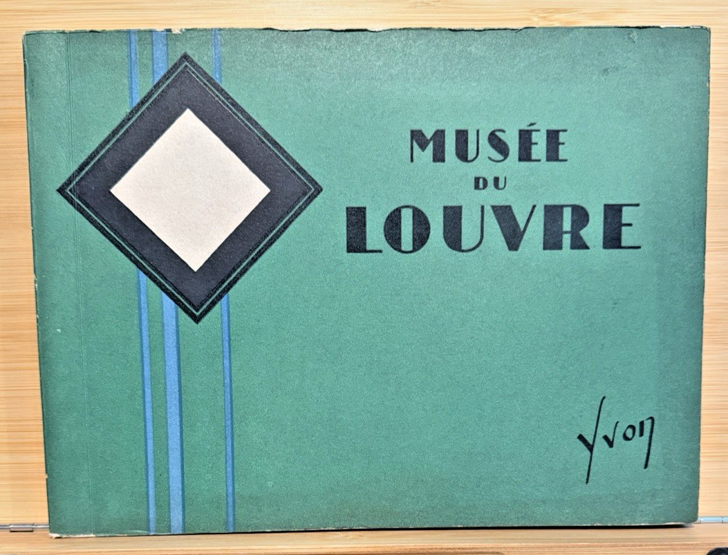 Vintage 1930s Art Deco Louvre Book Yvon COMPLETE 24 Sepia Plates La Joconde Mona