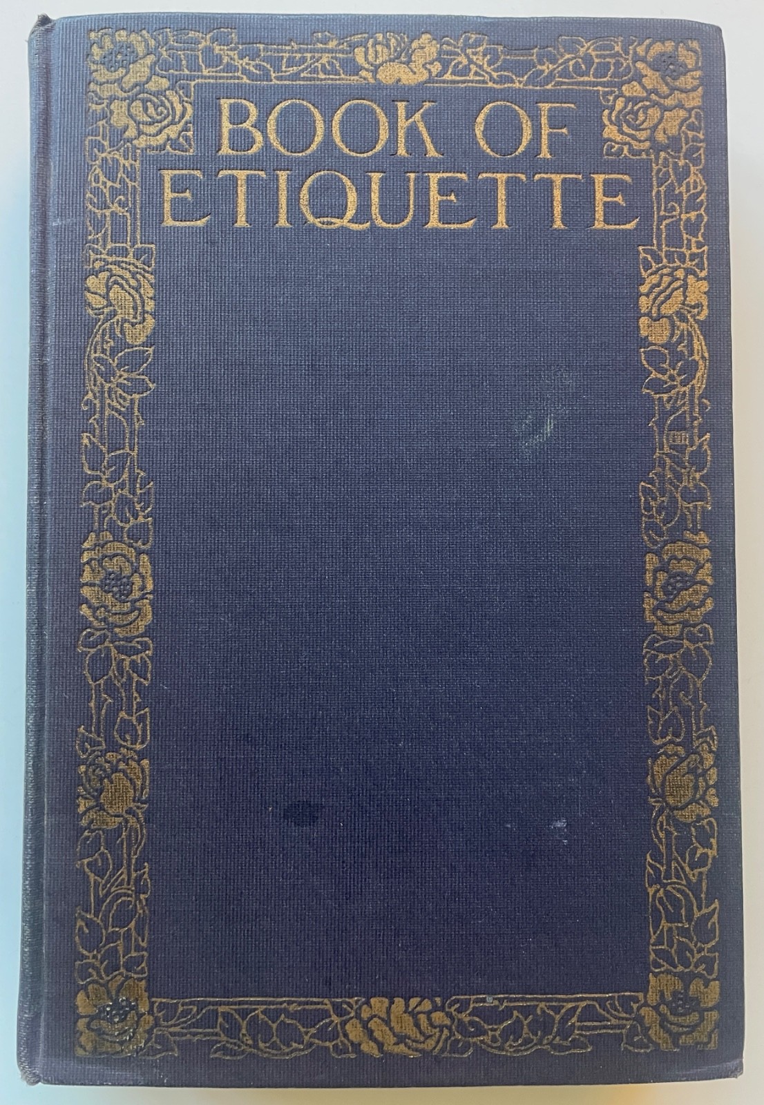Book of Etiquette, by Lillian Eichler. 1922 FREE SHIPPING! Spine Decor WOW!