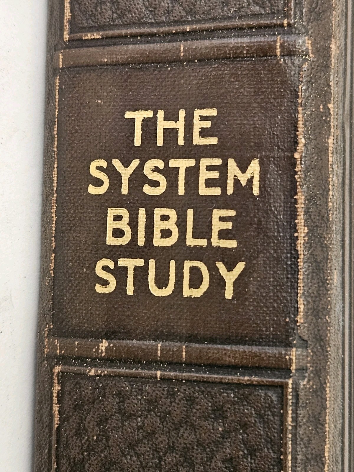 The System Study Bible 1927 Revised and Enlarged Edition Leather (Rare)