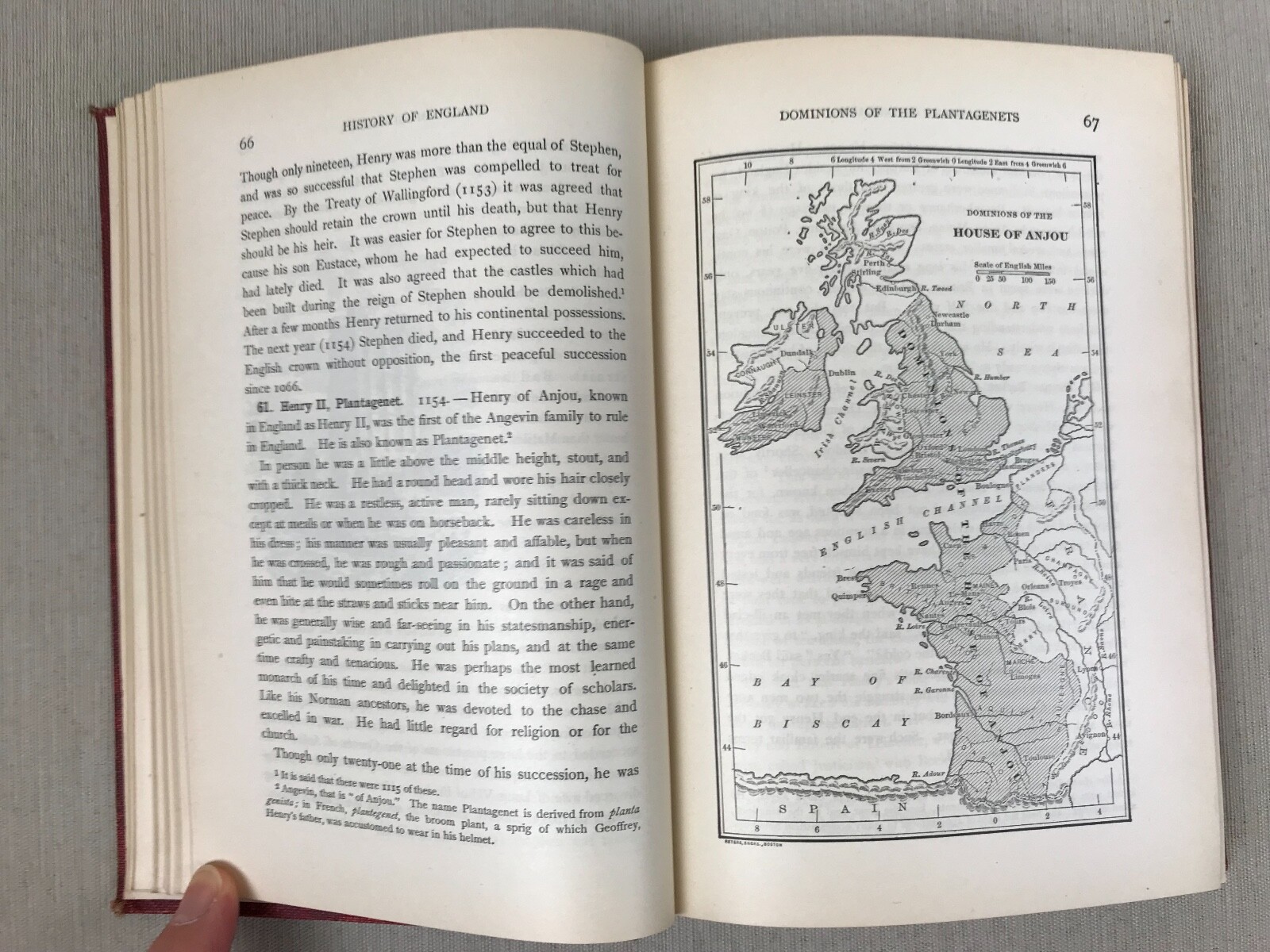 1913, A HISTORY OF ENGLAND by Allen Thomas, 1913, Pre-WWI View, Heath & Co.