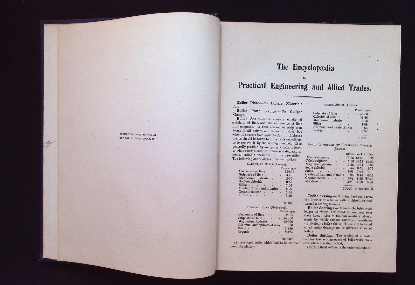 Encyclopaedia of Practical Engineering & Allied Trades Vol. 3 – J.G. Horner 1906