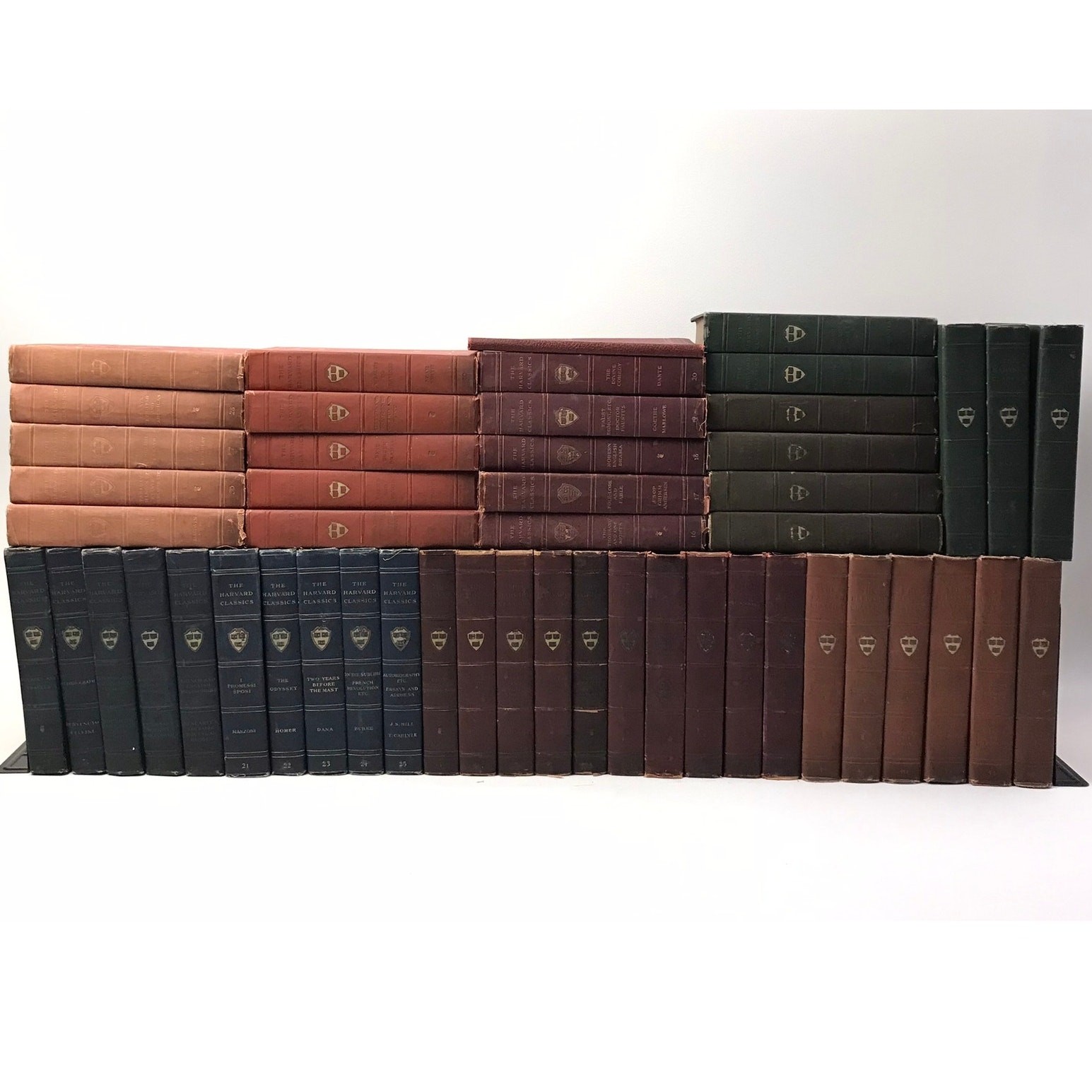 Harvard Classics Rainbow Dr Eliots Five Foot Shelf 50 Volumes Plus Reading Guide