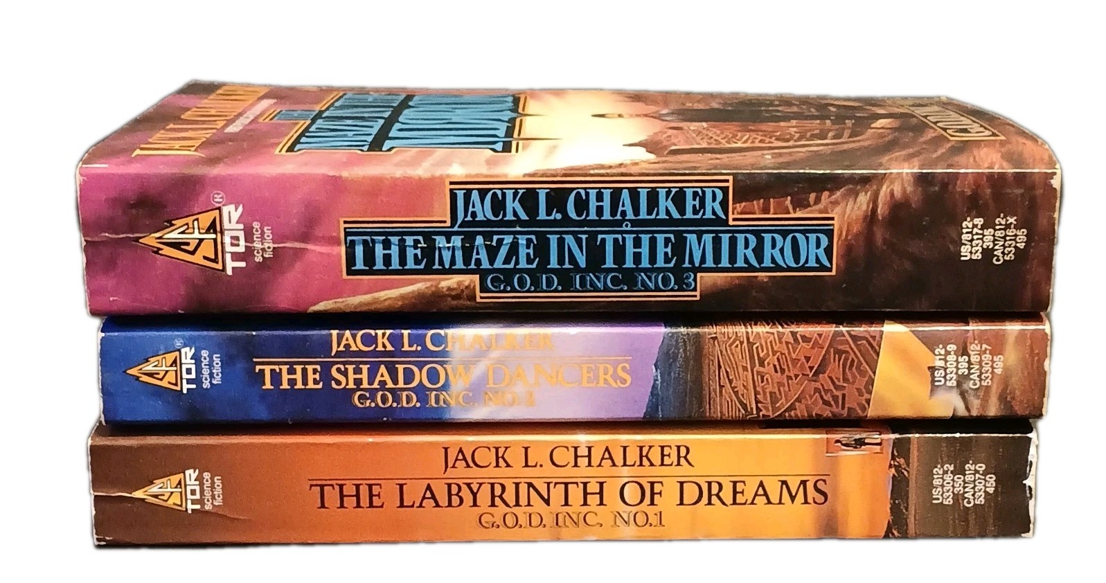 Jack L. Chalker – G.O.D. Inc. Complete. Books 1-3 – 1st Printing Paperbacks