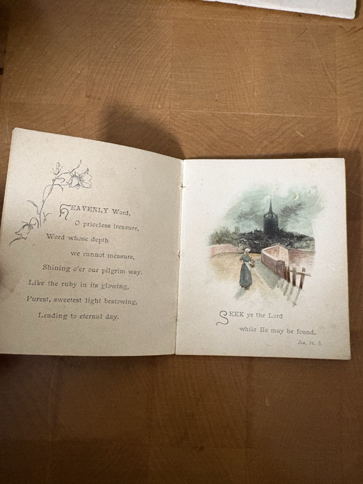 Ernest Nister Booklet “Rubies” Biblical Booklet Victorian Era Rare. Bavaria