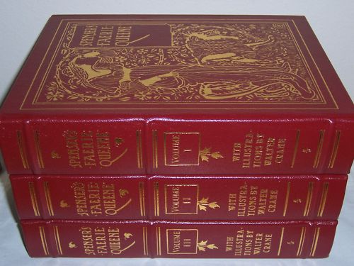 Easton Press Edmund Spenser’s THE FAERIE QUEENE 3 vols MINT SEALED