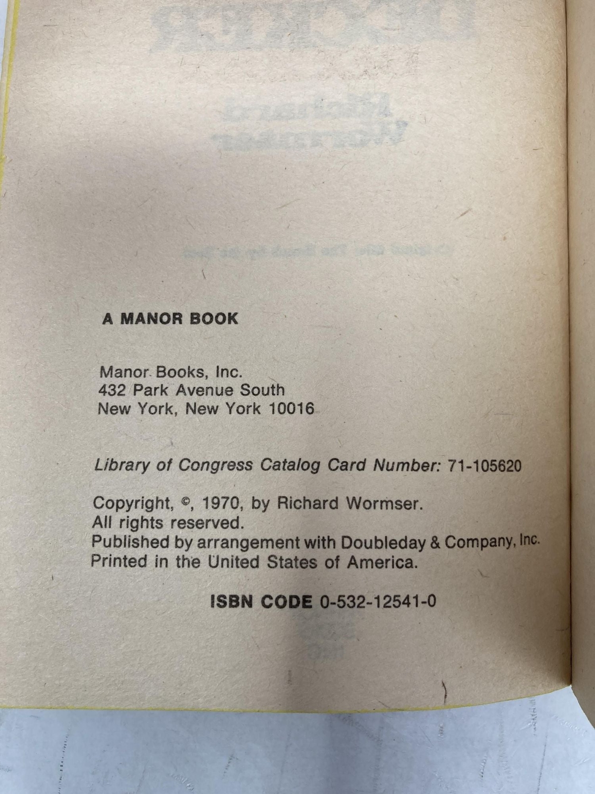 Double Decker by Richard Wormser First 1st Edition VG PB 1970
