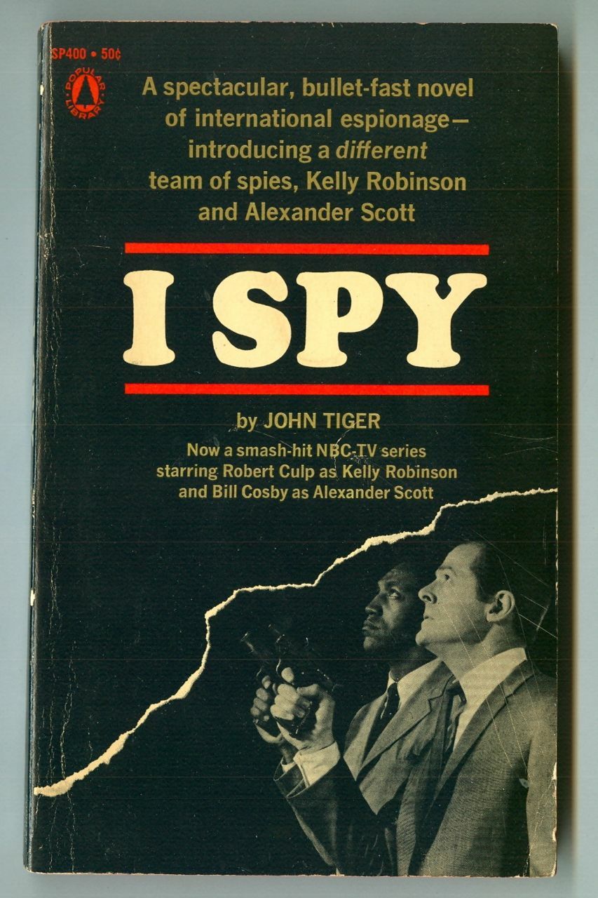 I SPY by John Tiger! Vintage 1965 PB! NBC-TV Robert CULP Bill COSBY Photo Cover!