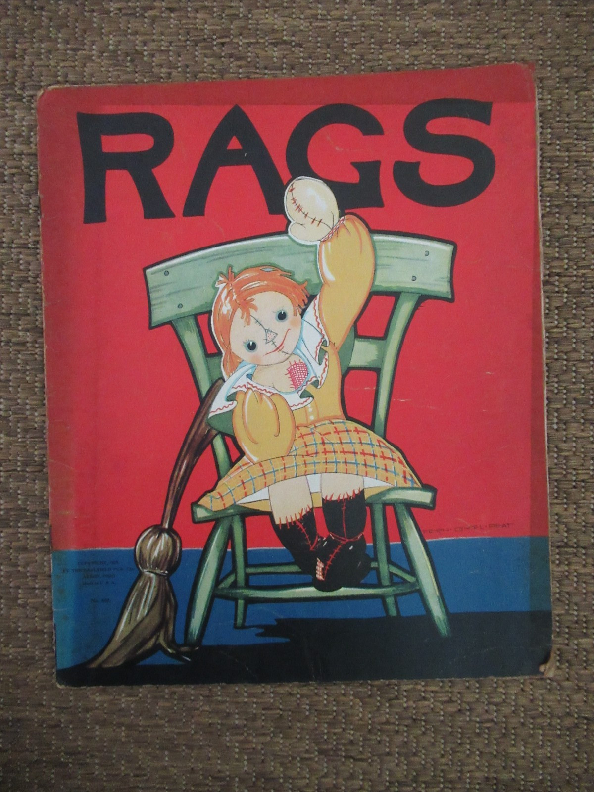 Antique 1929 Rags Illustrated By Fern Bisel Peat No. 650 Children’s Book