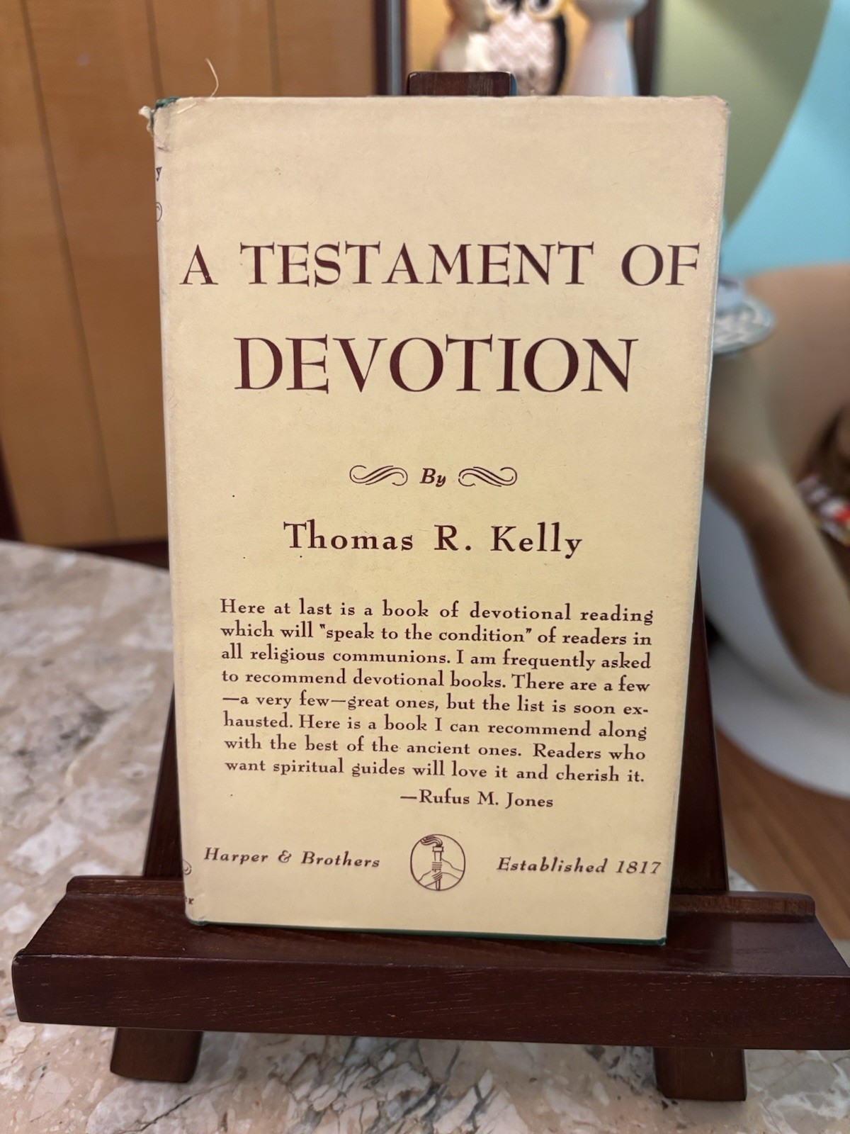 A Testament of Devotion by Thomas R. Kelly Vintage Hardcover Book