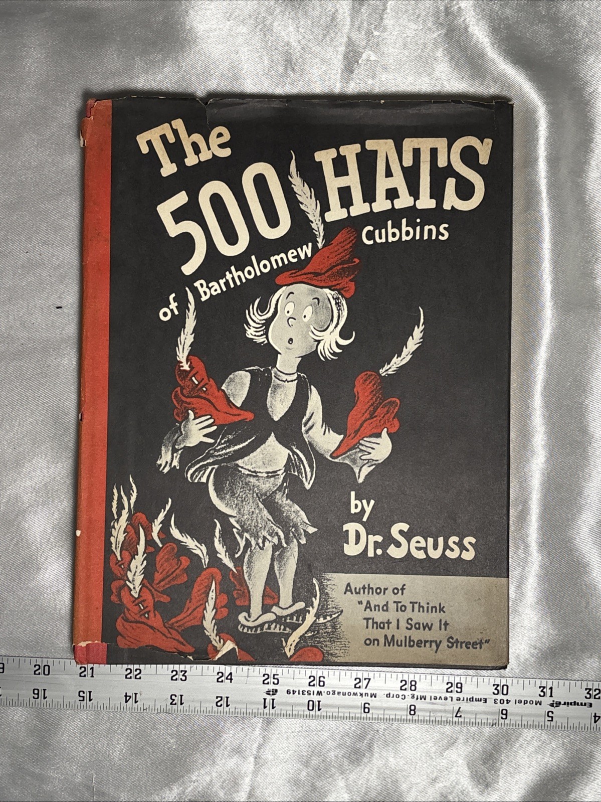 1966 Dr. Seuss The 500 Hats of Bartholomew Cubbins HCDJ 1938 1stED