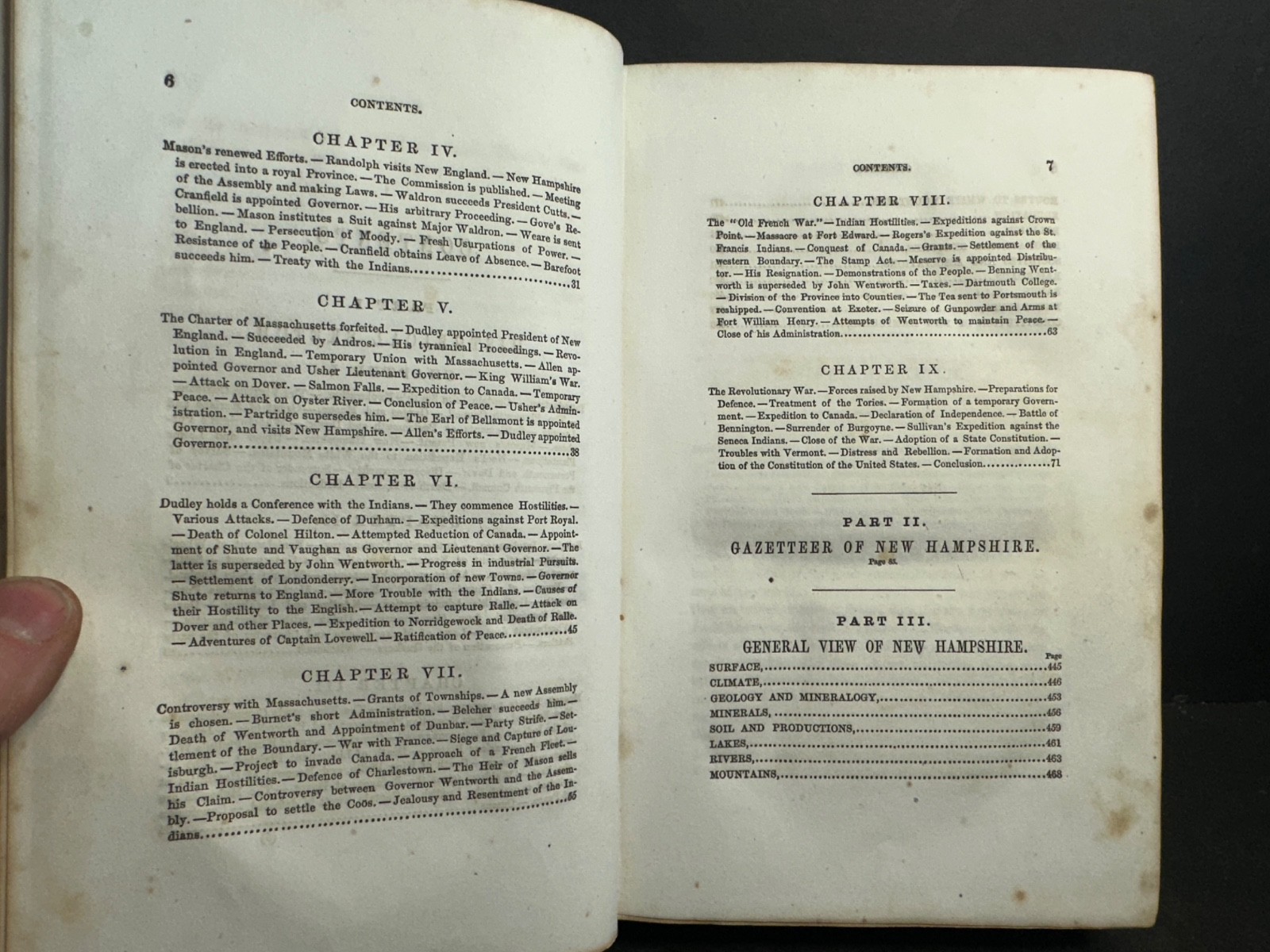 1856 „New Hampshire As It Is“ by Edwin A. Charlton, Leather Bound