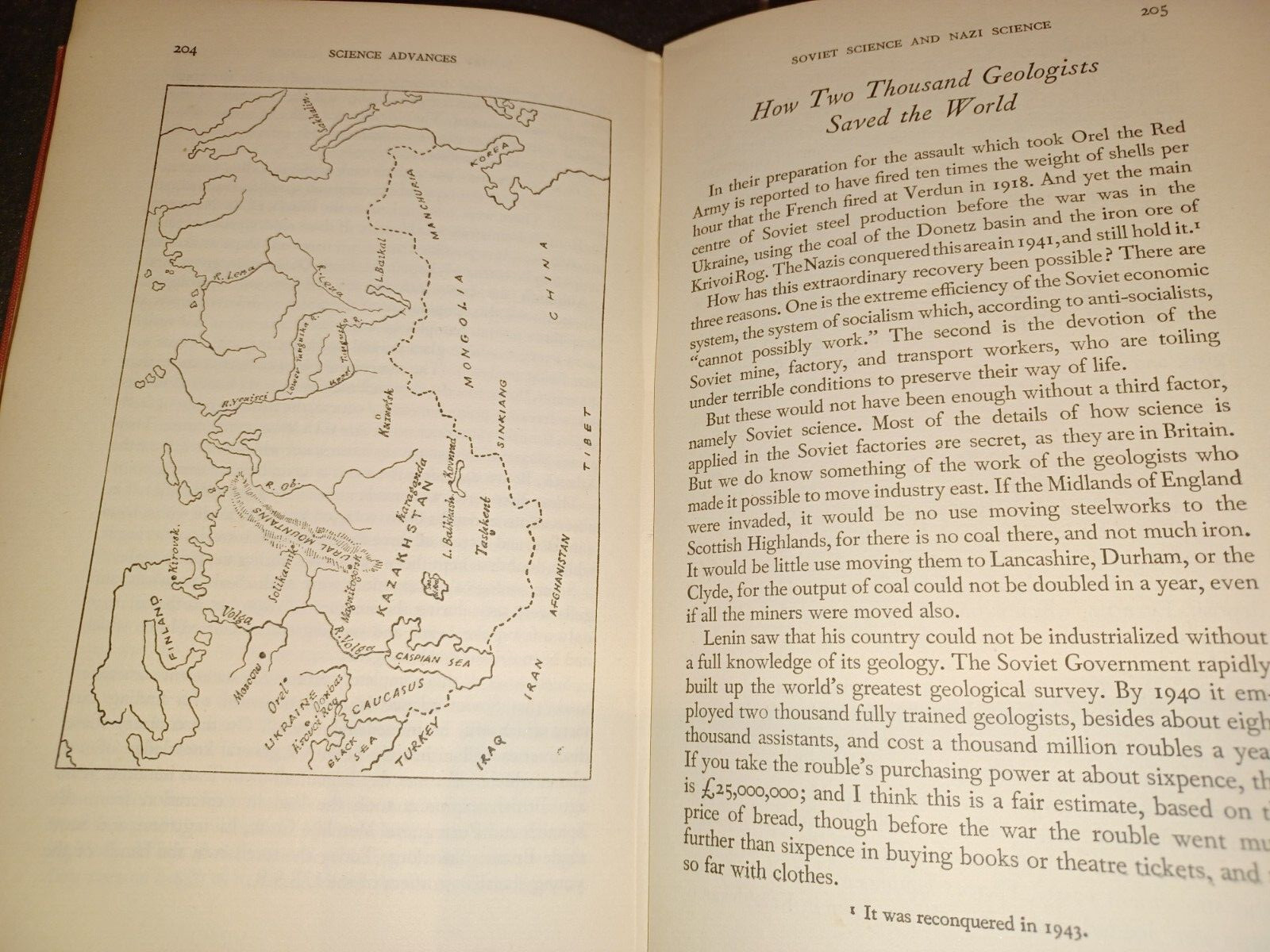 SCIENCE ADVANCES by J. B. S. HALDANE mialin GEORGE ALLEN & UNWIN LTD 1947