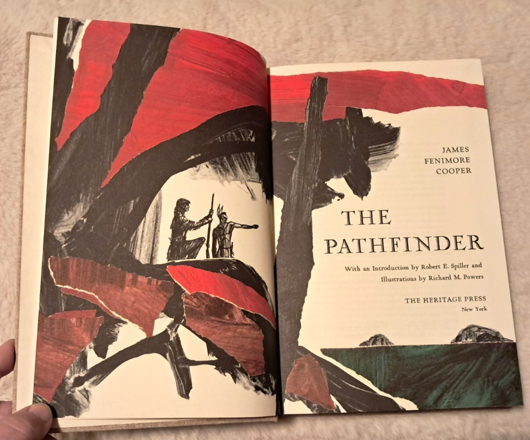 THE PATHFINDER by JAMES FENIMORE COOPER, Heritage Press, Slipcase, Sandglass VG