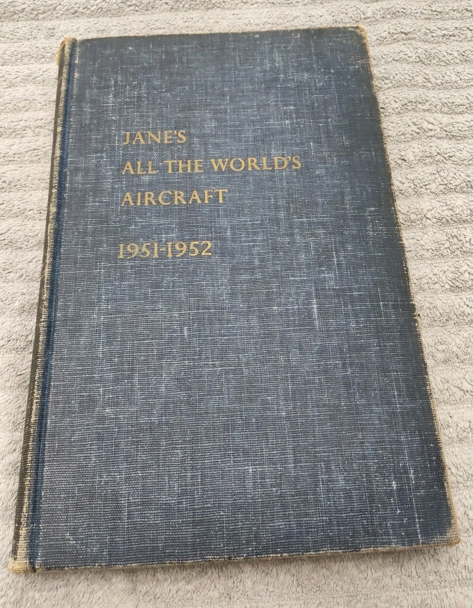Vintage Jane’s All The World’s Aircraft 1951-1952 Hardcover Aviation