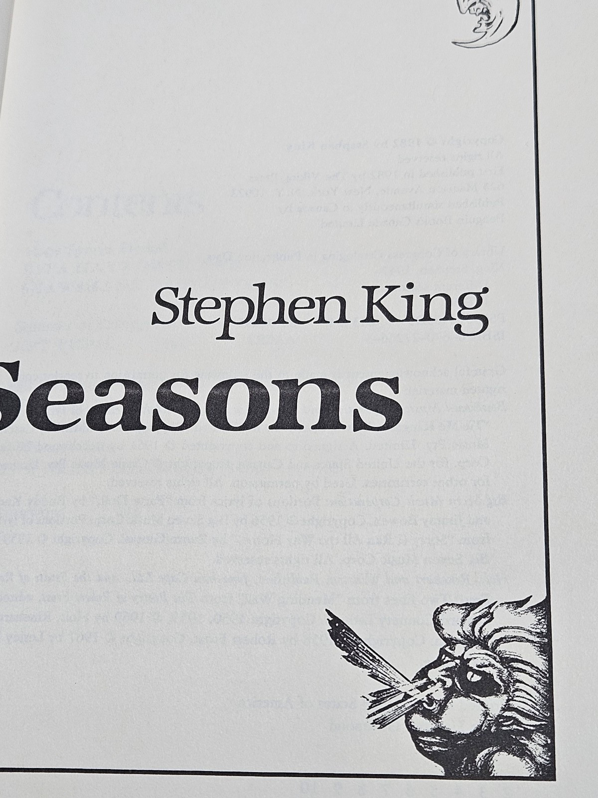 Different Seasons by Stephen King [Viking Press 1982, First Edition, Near Mint]
