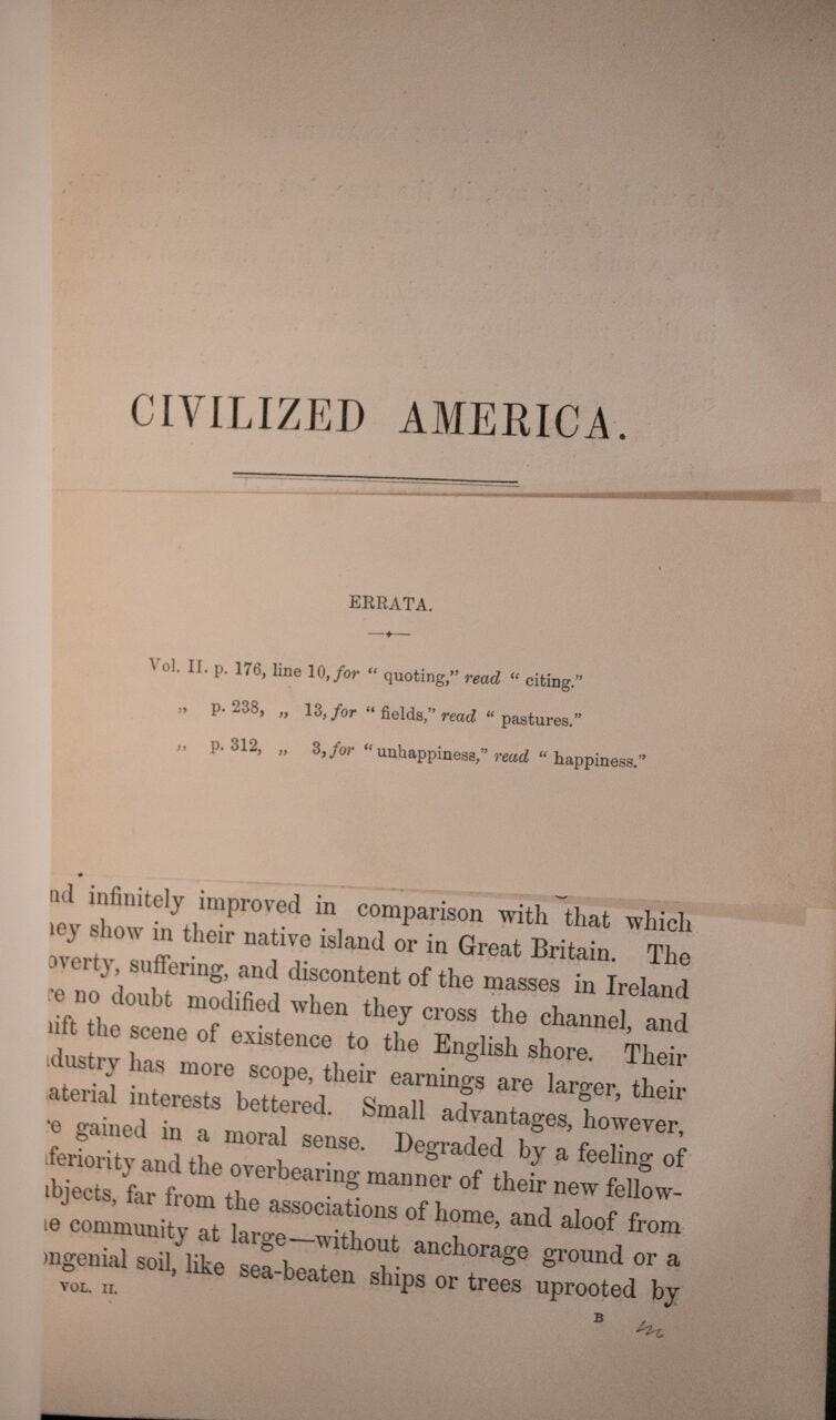 Thomas Colley Grattan / Civilized America 1859 2nd Edition