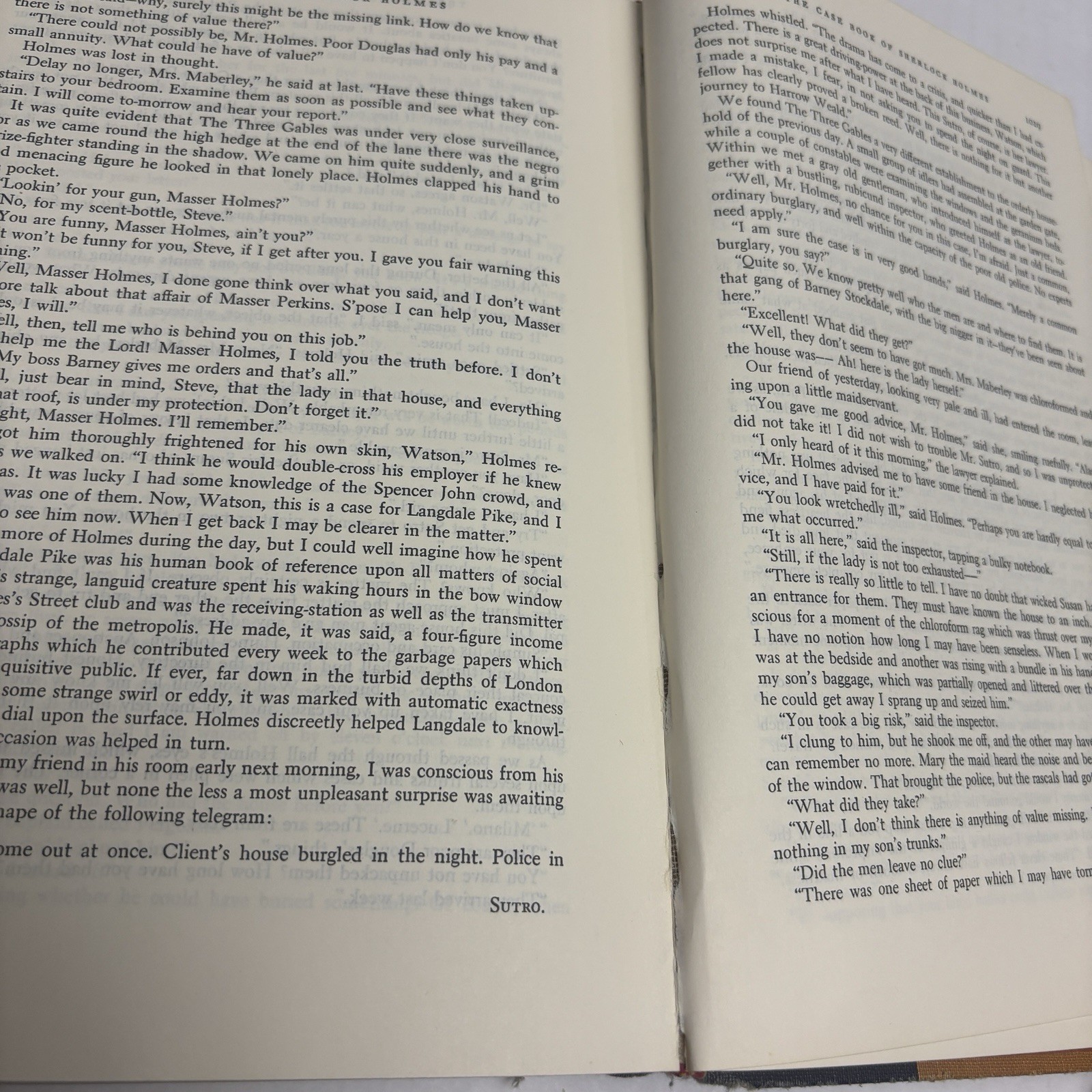 The Complete Sherlock Holmes Arthur Conan Doyle Doubleday Hardcover Vintage Book
