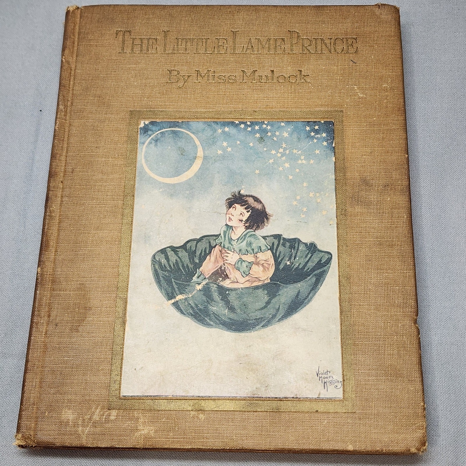 Albert Whitman The Little Lame Prince Tan Antique Illustrated Book 1930 Mulock