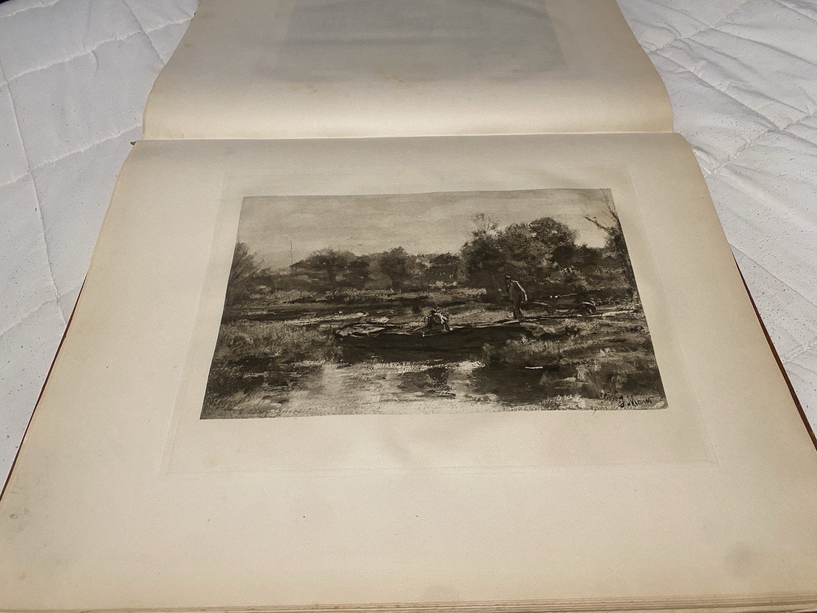 Antique Book Of Prints Of The Works Of Jacob Maris 1902