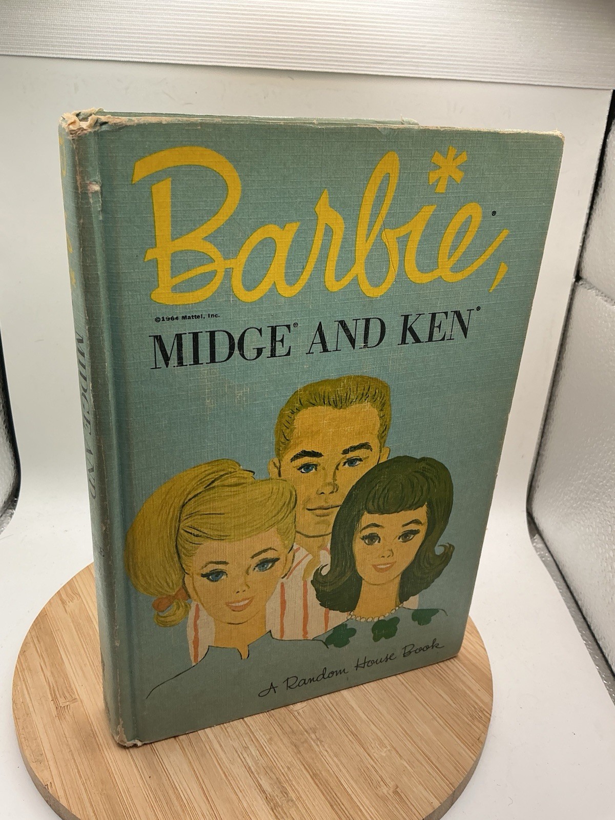 Vtg 1964 Barbie Midge and Ken Book Hardcover Random House First Printing 1960s