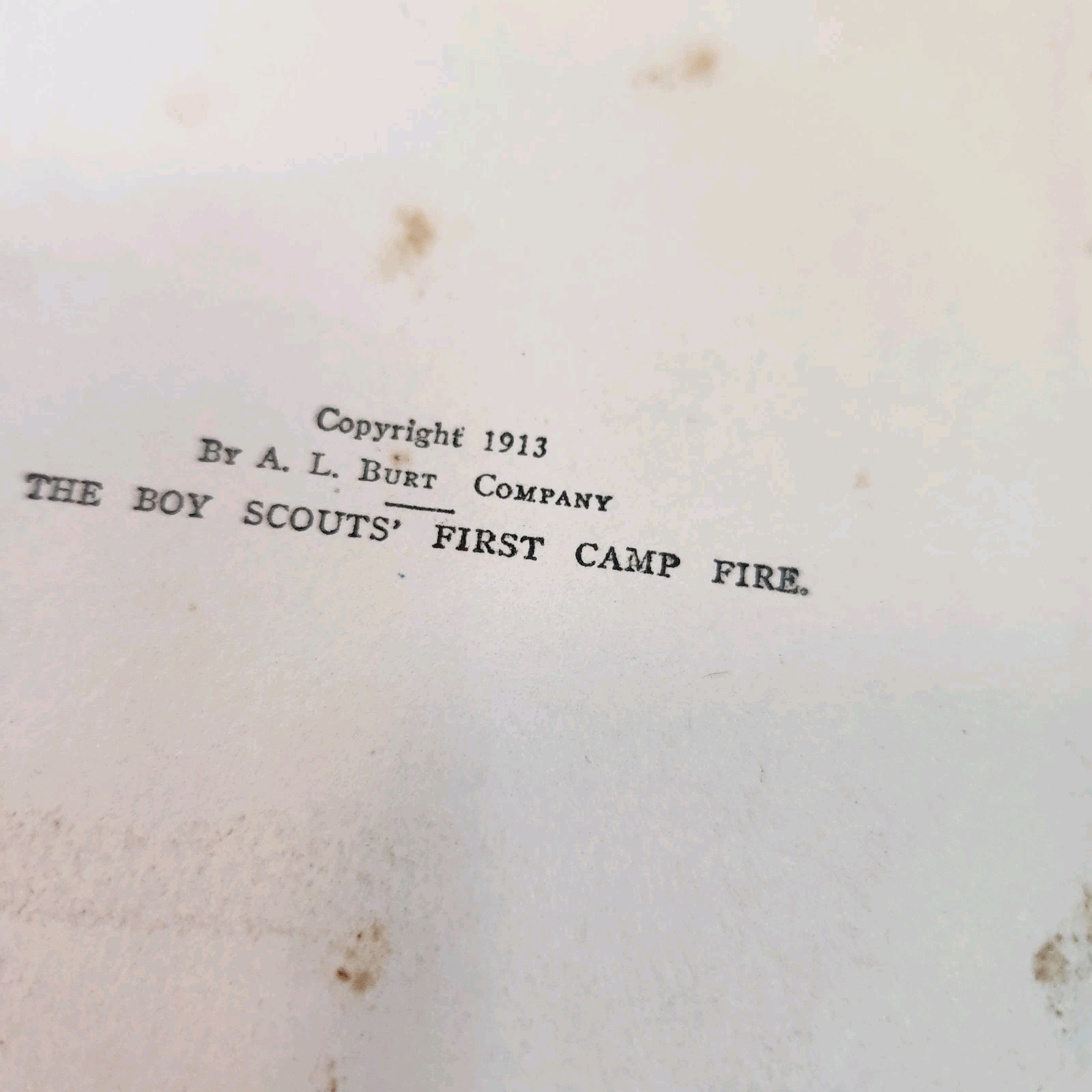 Antique Boy Scouts Series Books Herbert Carter Lot of 4 A.L. Burt 1913