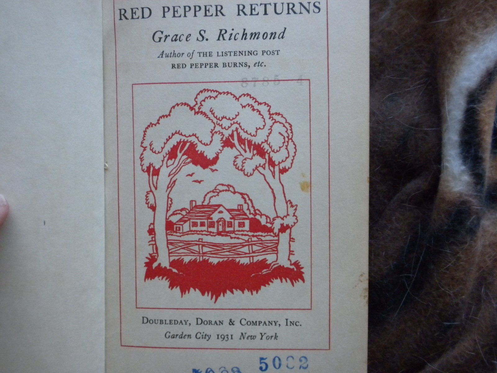 Red Pepper Returns- Grace S. Richmond, 1931