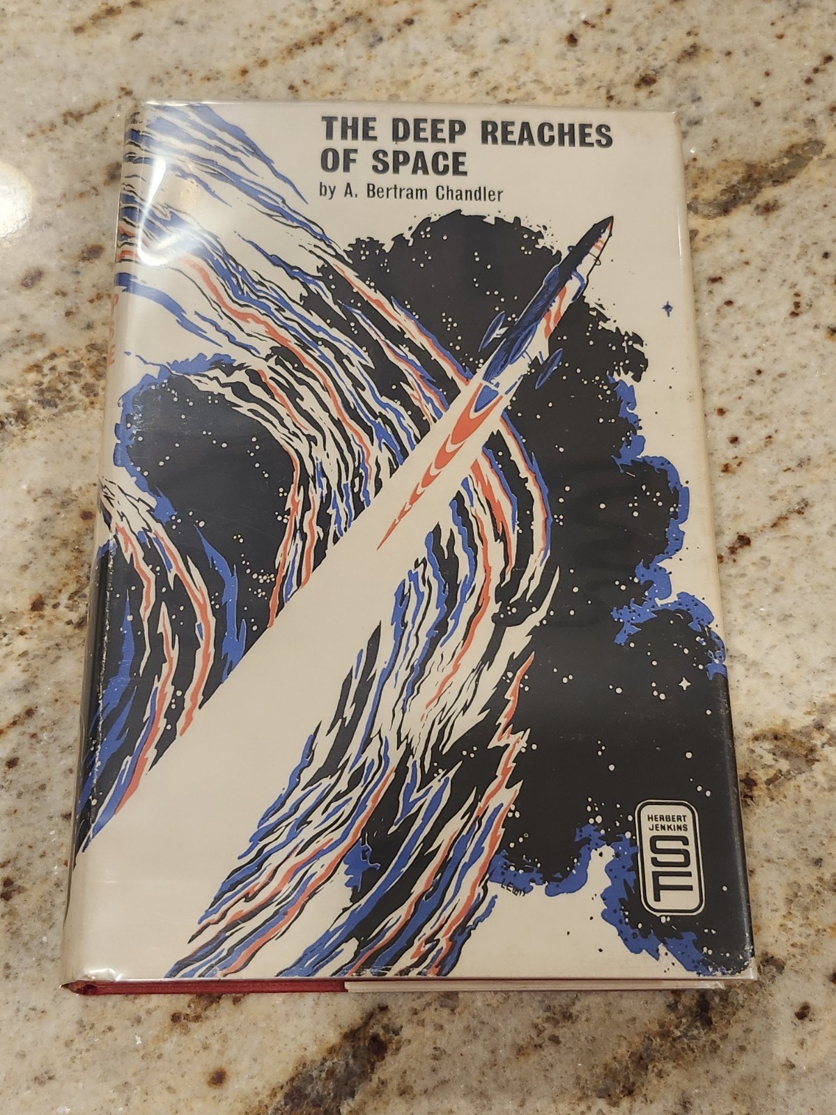 A Bertram Chandler 1964 1st Ed The Deep Reaches of Space. In original DJ VG+/NF-