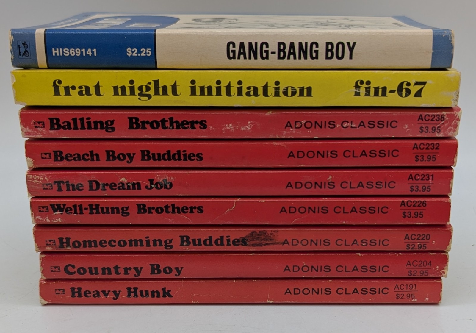 9 Vintage Gay Pulp Paperback Books Lot Adonis Classics His 69 Greenleaf Finland