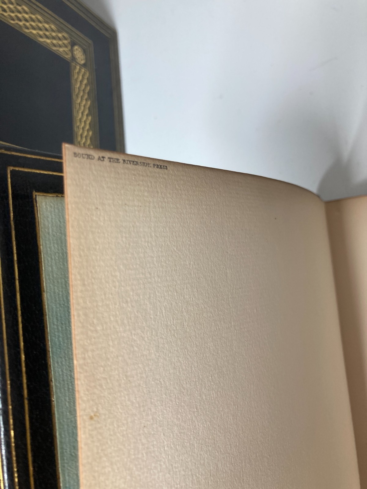 Goethe Faust 1906 Riverside Press Large Paper Morocco Leather Binding 2 Vols