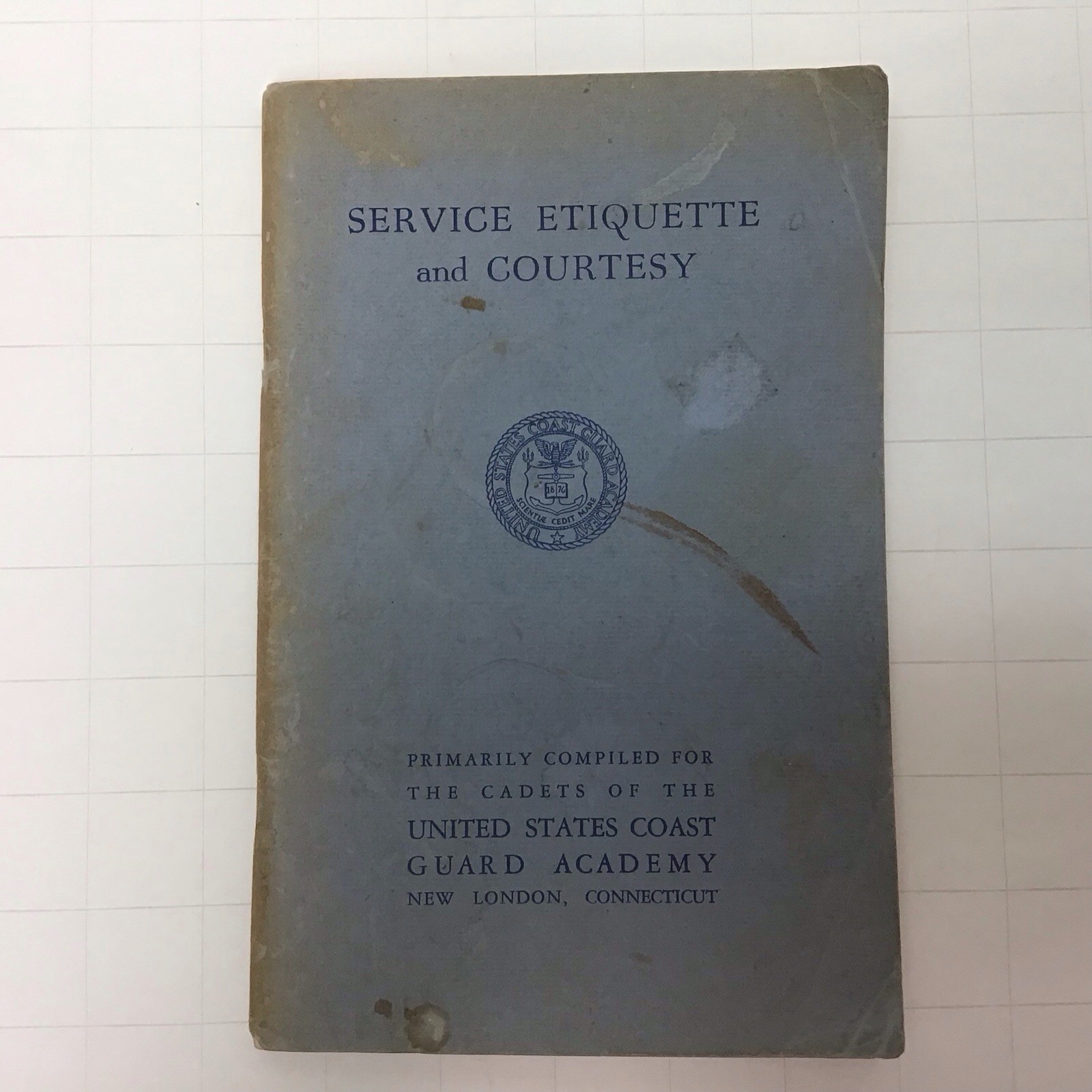 United States Coast Guard Academy 1949 SERVICE ETIQUETTE and COURTESY Booklet