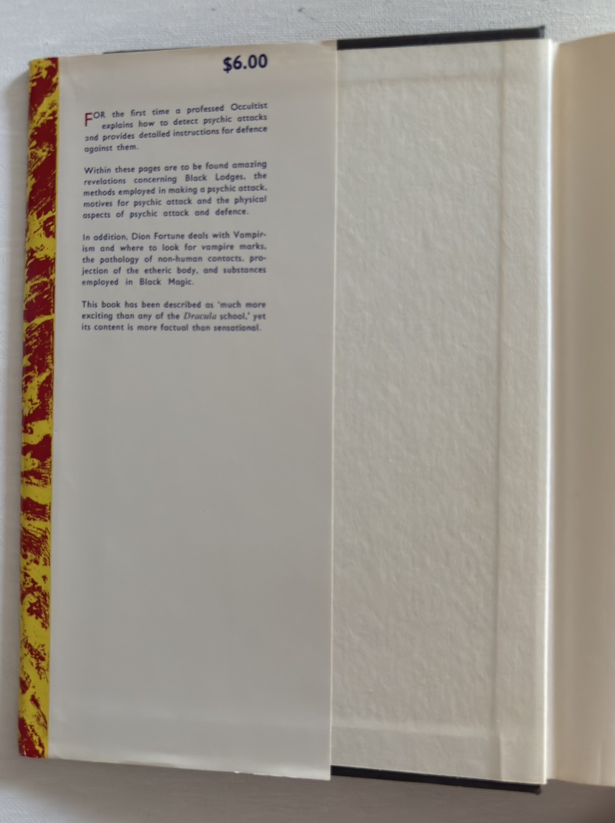 Psychic Self Defense By Dion Fortune Hardcover 1971
