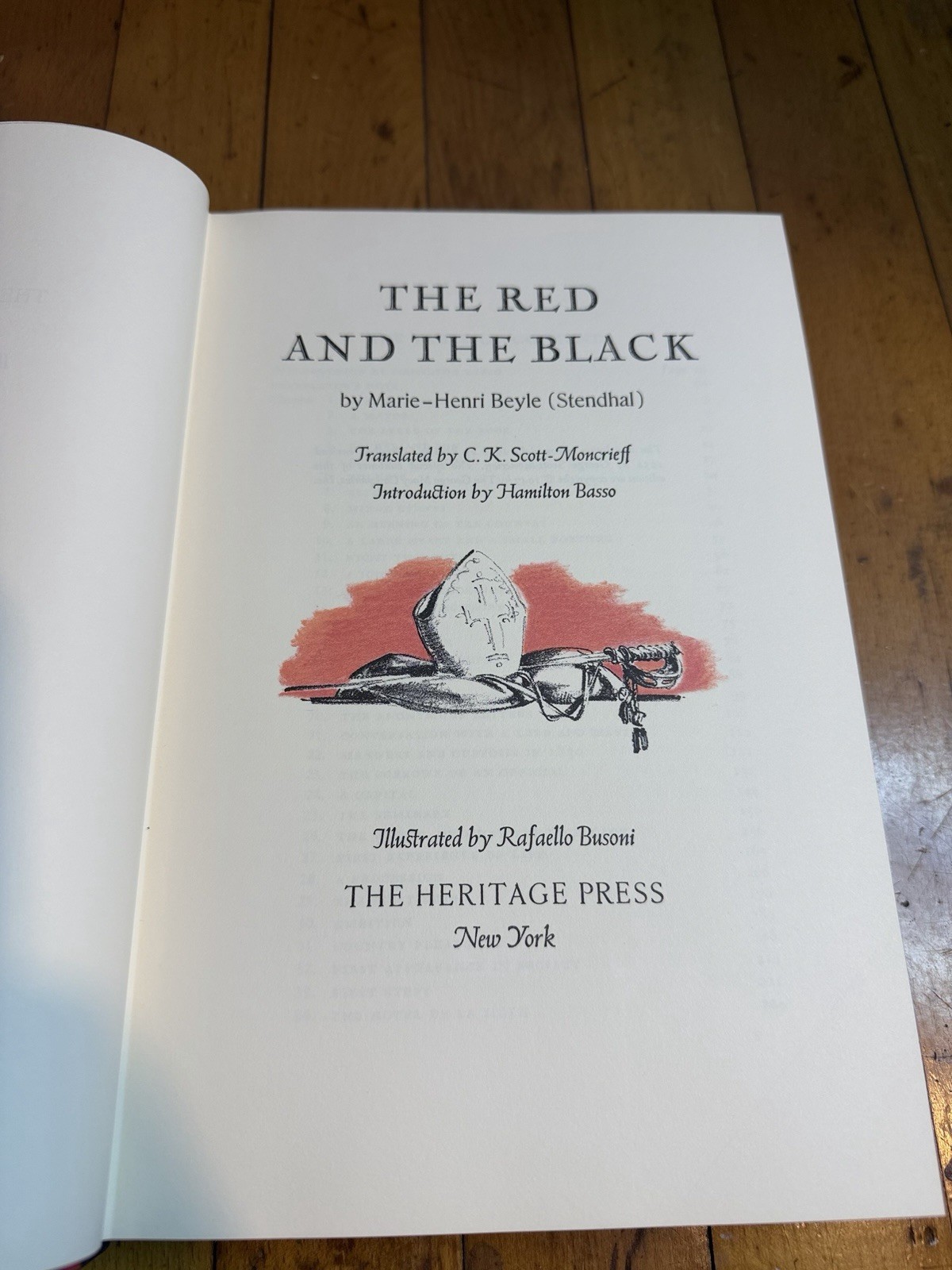 The Red and the Black Stendhal Heritage Press 1947 Hardcover Slipcase Sandglass?