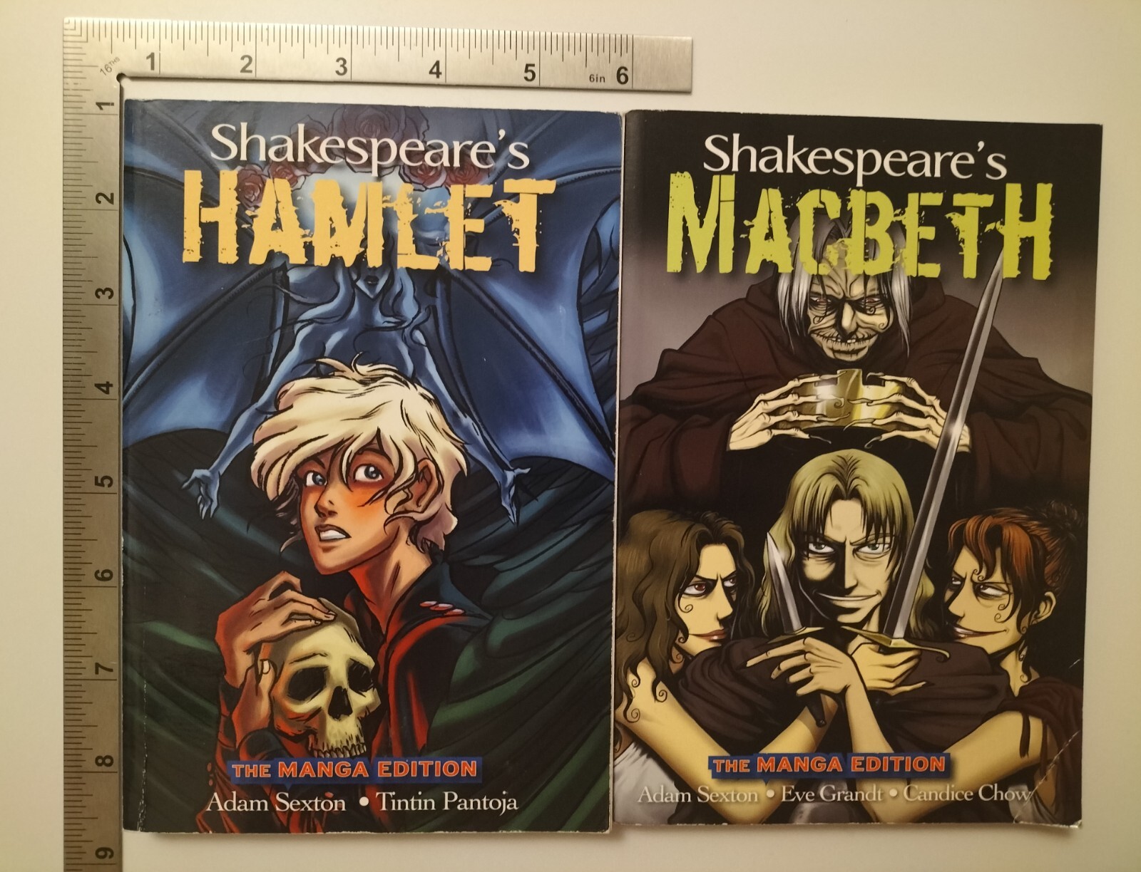 Shakespeares Hamlet And Macbeth Adam Sexton 2008 Manga Edition PB Set Of 2