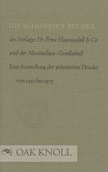 Ernst L Hauswedell / SCHÖNSTEN BÜCHER DES VERLAGES DR ERNST HAUSWEDELL & CO